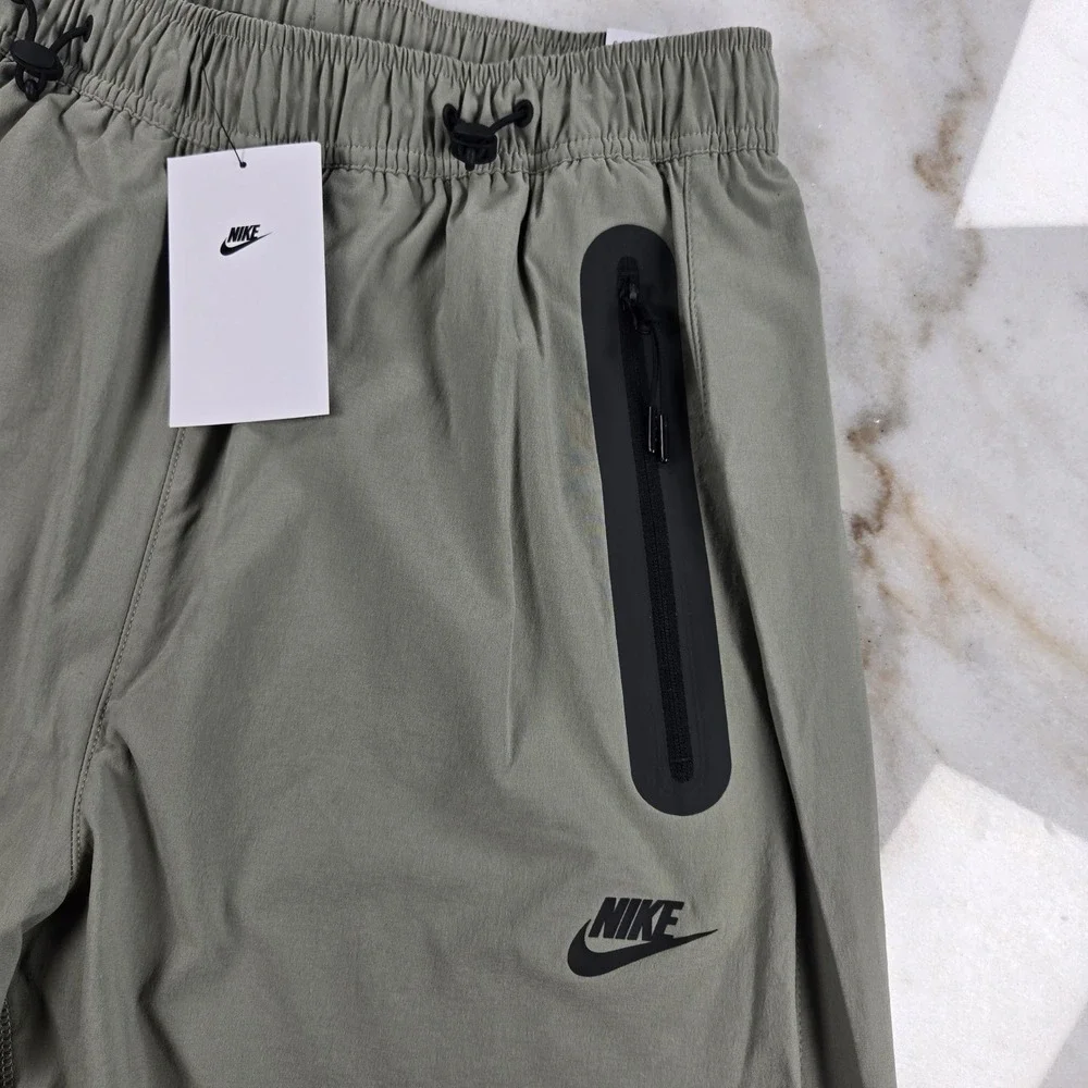 Nike Tech Woven Oversized Pants Mens Small Olive Green Techwear Gorpcore Utility